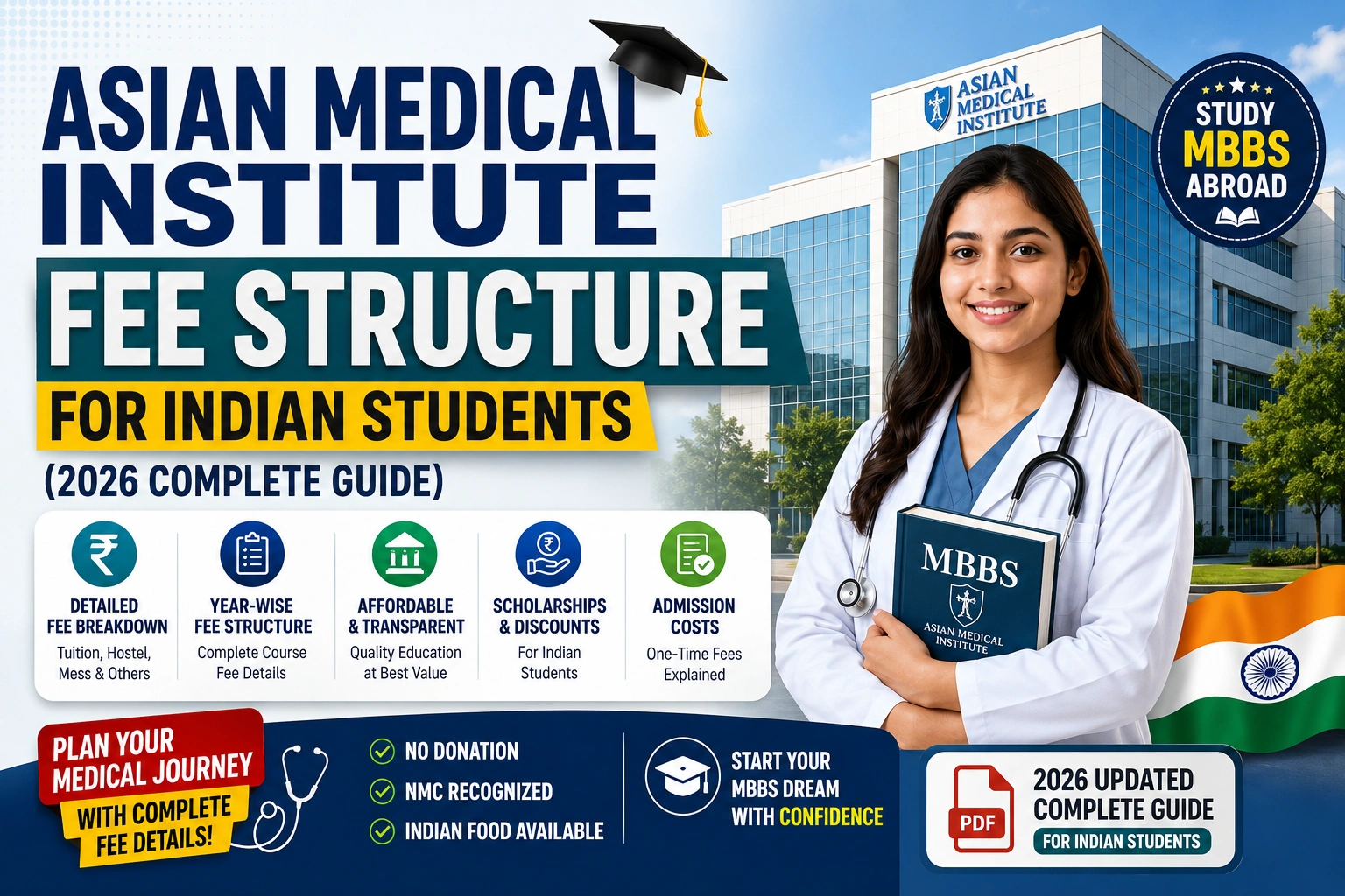 Asian Medical Institute Fee Structure for Indian Students (2026 Complete Guide)